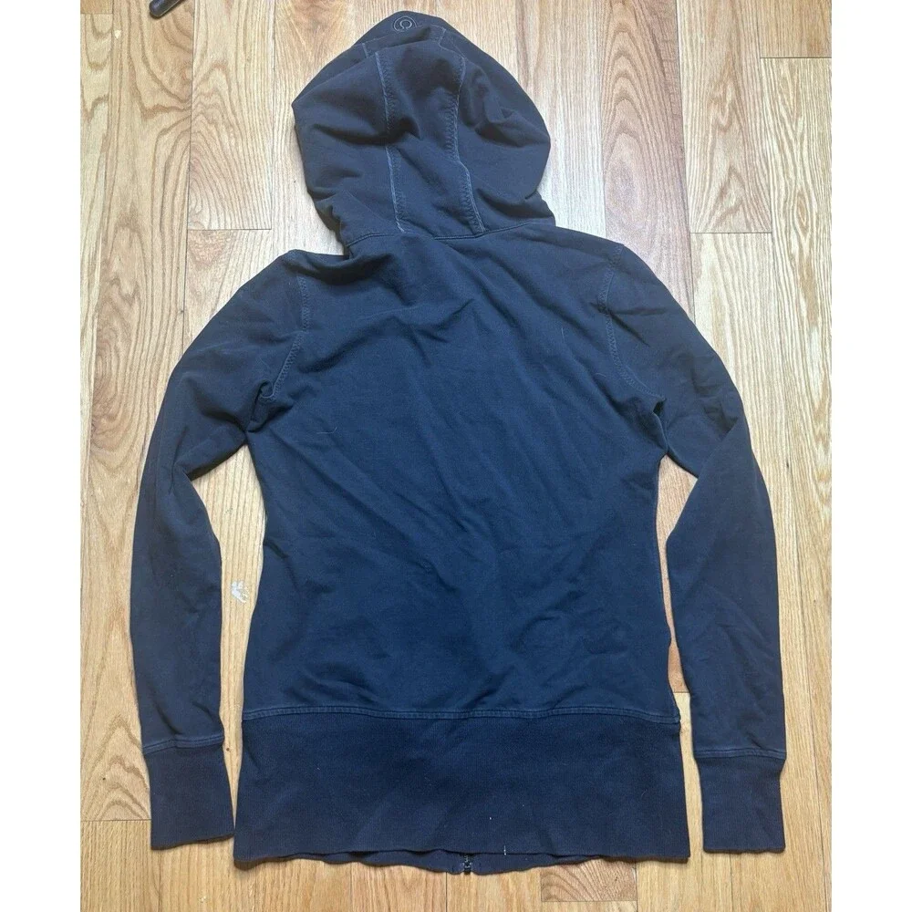 Lululemon Womens Scuba Hoodie Sweatshirt Full Zip Long Sleeve Size 12 Black